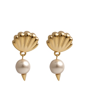 Broqueles Girondela con acabado chapa de oro 18K