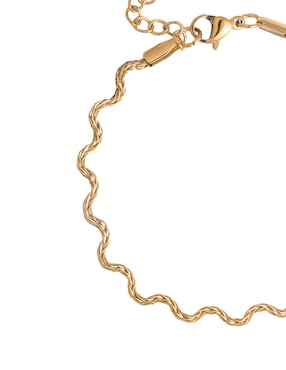 Pulsera Girondela acabado chapa de oro 18K