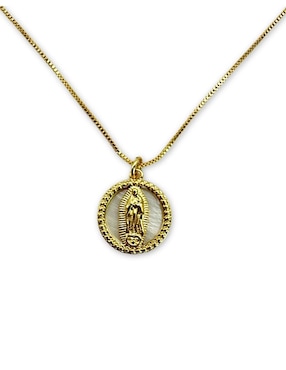 Collar ovalado Mashala con acabado baño de oro 14 K