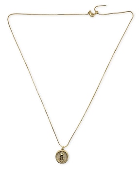 Collar ovalado Mashala con acabado baño de oro 14 K