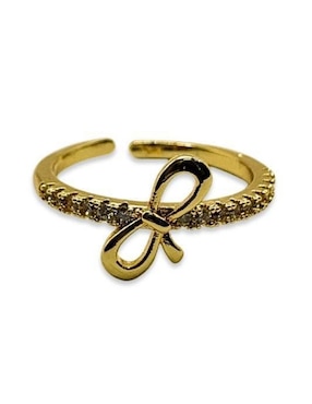 Anillo de moño Mashala acabado baño de oro 14 K