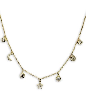 Collar Mashala con acabado baño de oro 14 K
