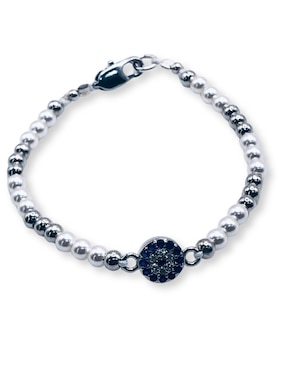 Pulsera Mashala con zirconia acabado brillante