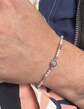 Pulsera Mashala con zirconia acabado brillante