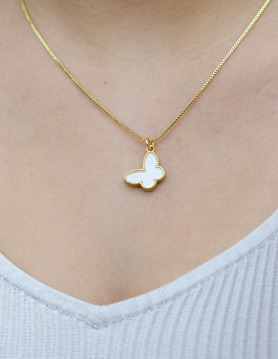 Collar de mariposa Dora 18 K 4