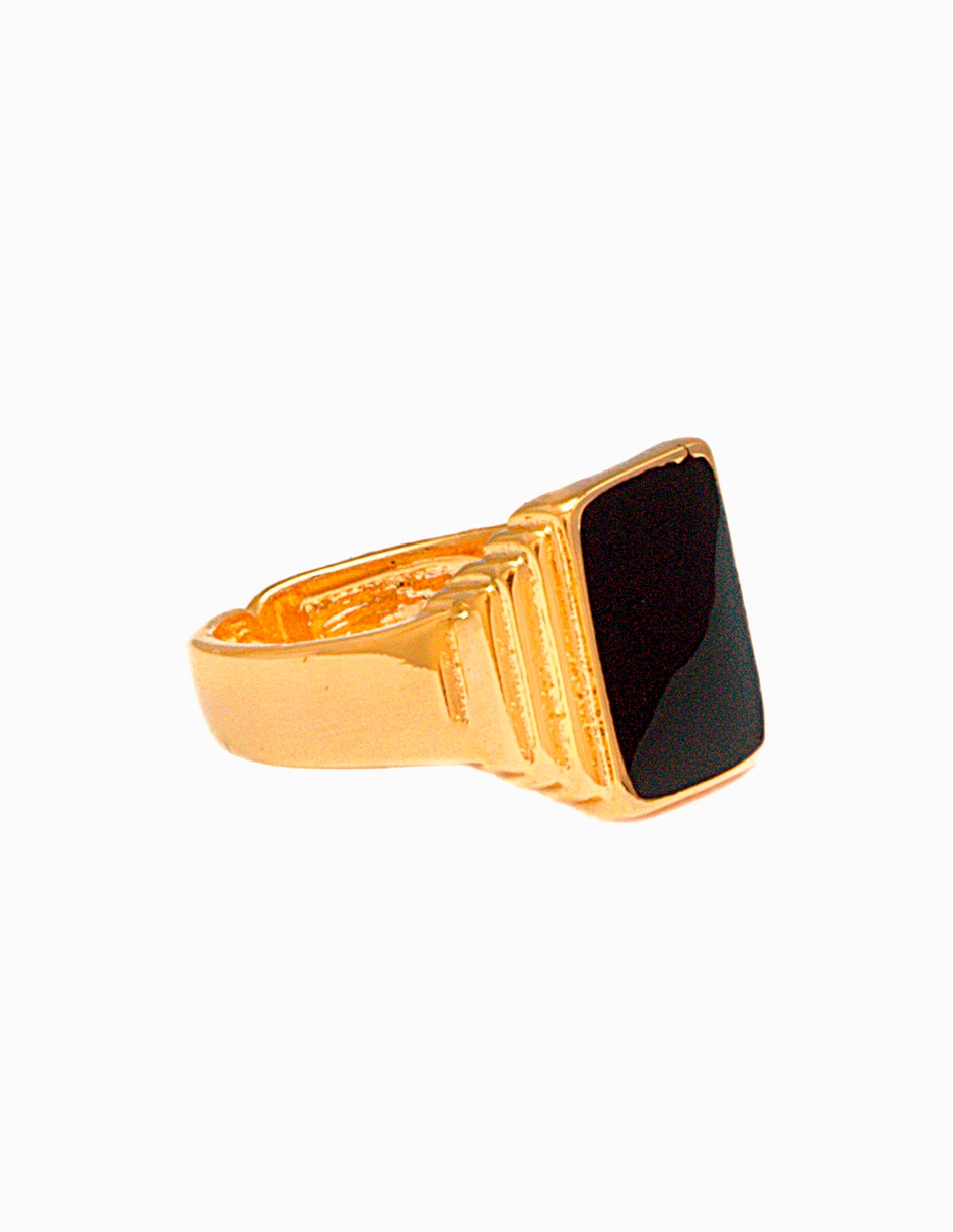Anillo geométrico zirconia brillante 2