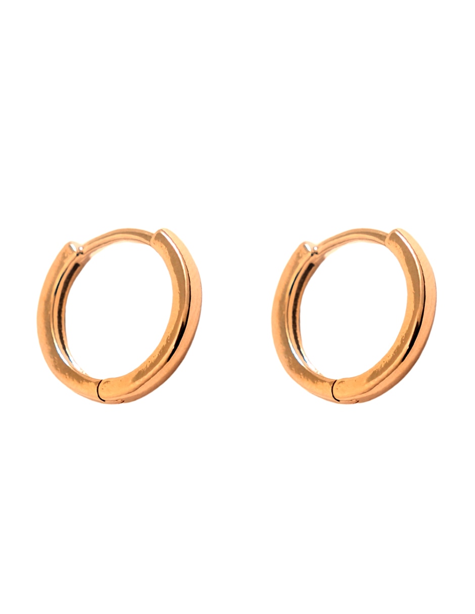 Set de aretes con acabado chapa de oro 3