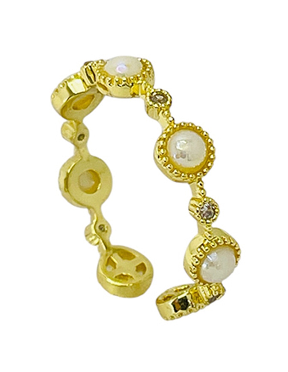 Anillo con acabado baño de oro 14 k 3