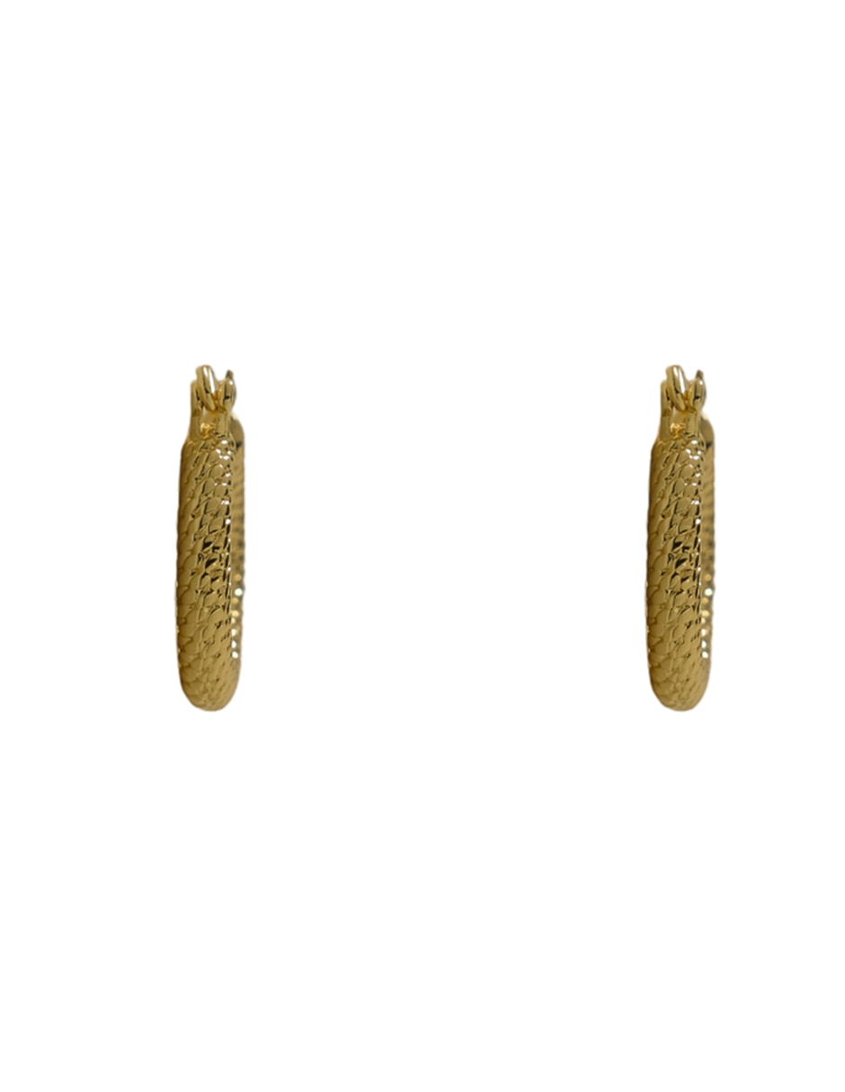 Arracadas chapa de oro 18 K 3