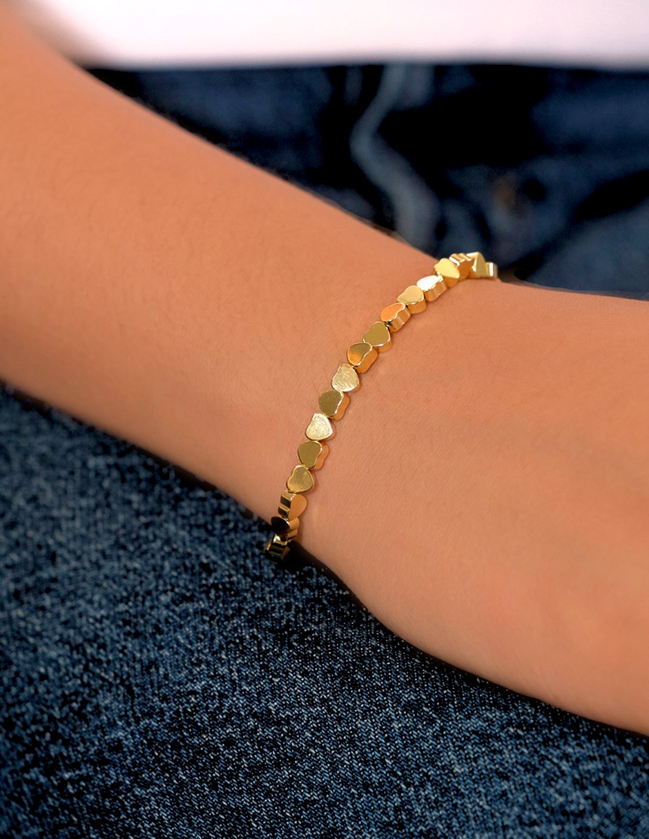 Pulsera con acabado chapa de oro 18 K 3