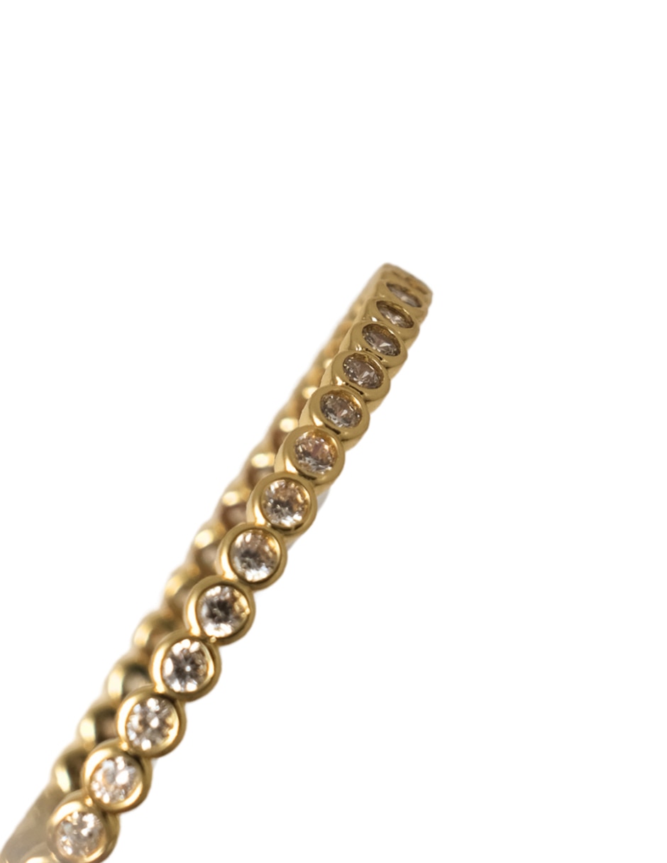 Brazalete 18 k con acabado chapa de oro 3