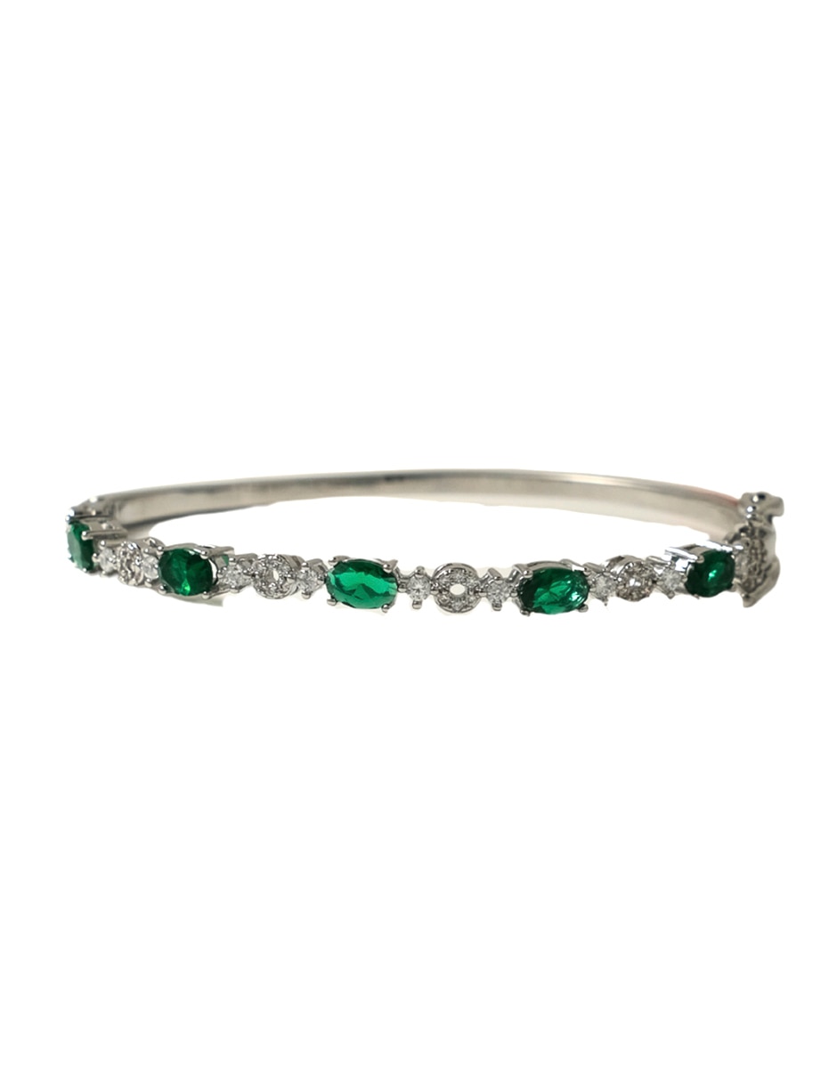 Pulsera 18 K con acabado baño de rodio Pulsera 18 K con acabado baño de rodio