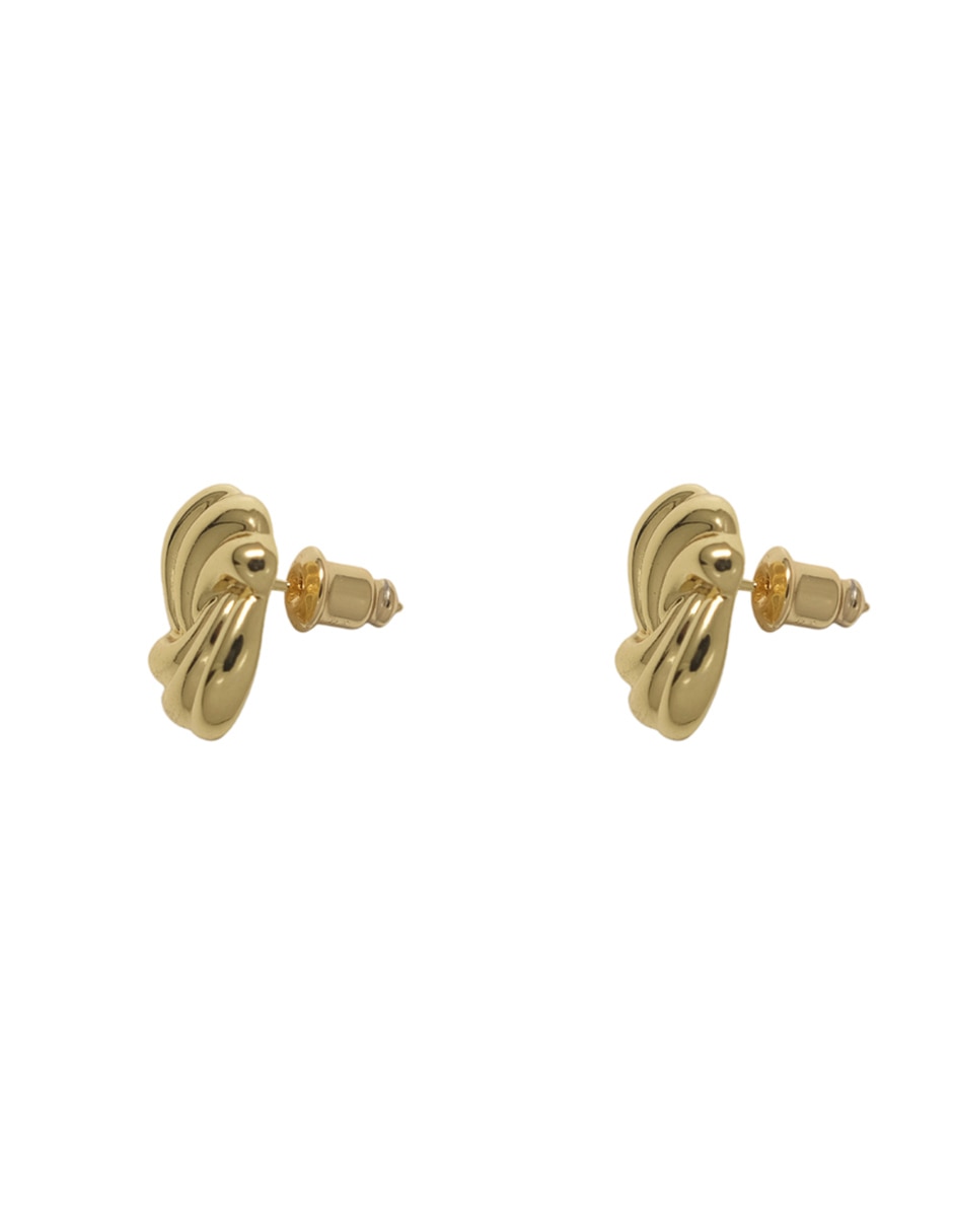 Broqueles de nudo chapa de oro 18 K 2