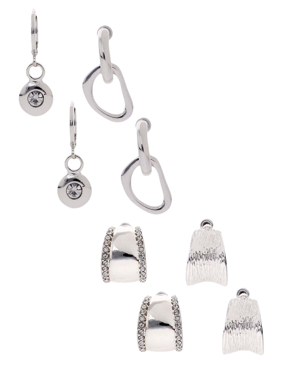 Set de aretes con acabado pulido Set de aretes con acabado pulido