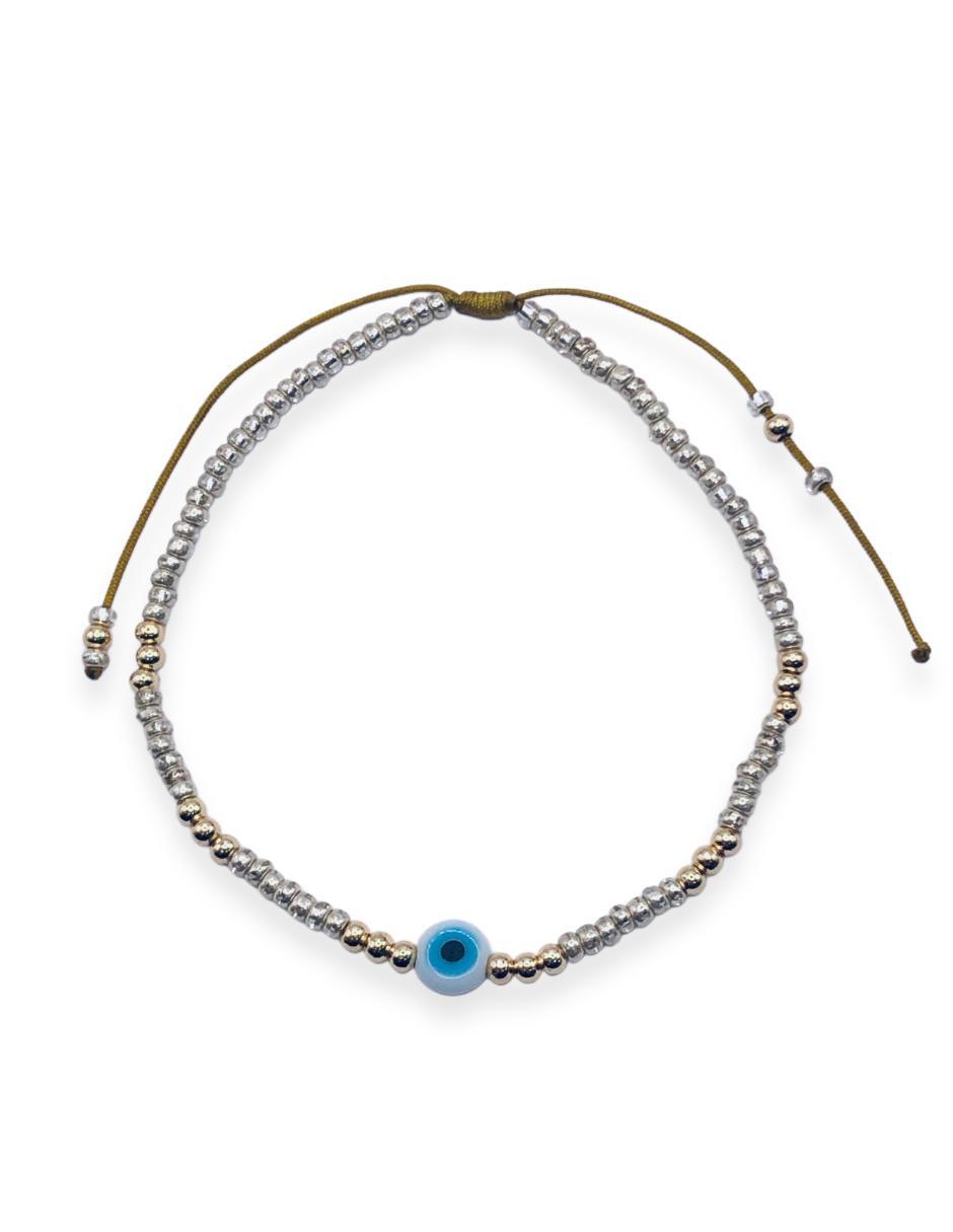 Pulsera 14 K con acabado baño de oro