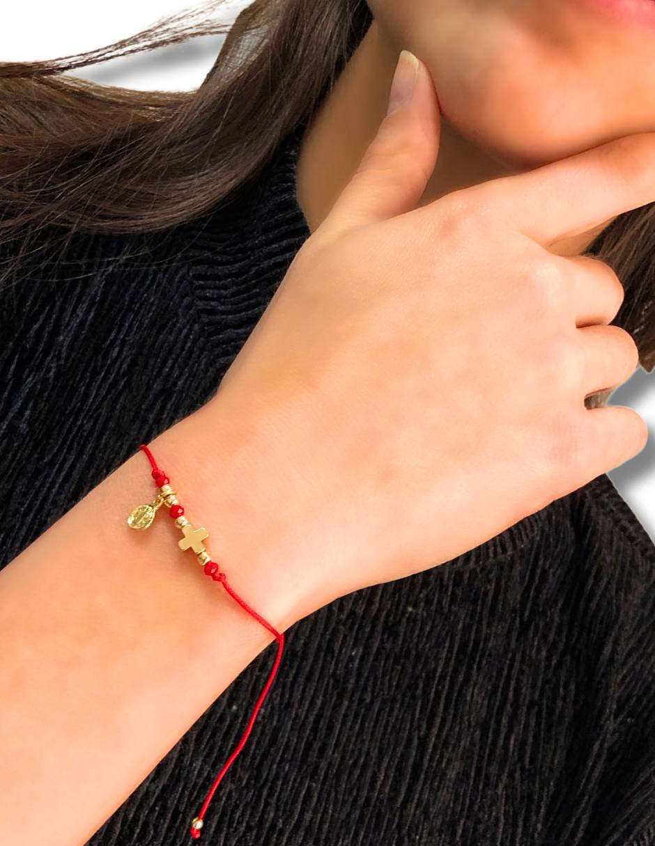 Pulsera acabado baño de oro 14 k 3