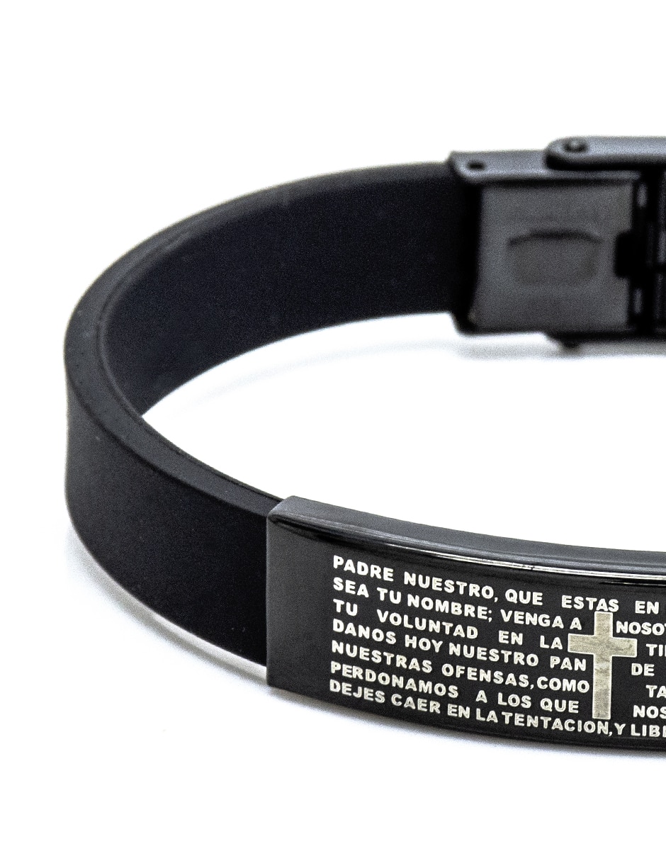 Pulsera de caucho con acabado pulido 2