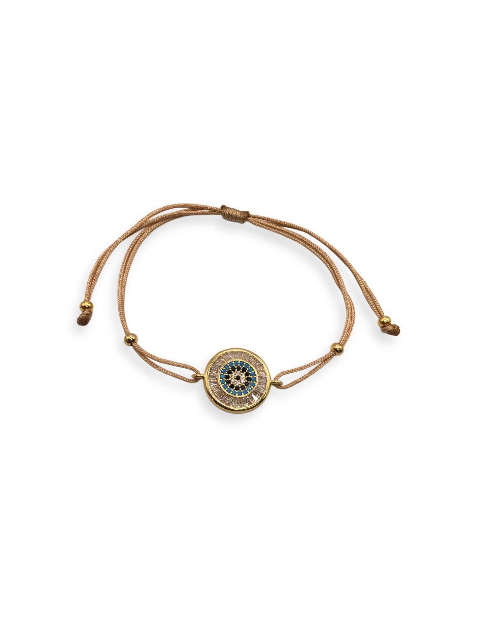 Pulsera 14 k con acabado bañado en oro