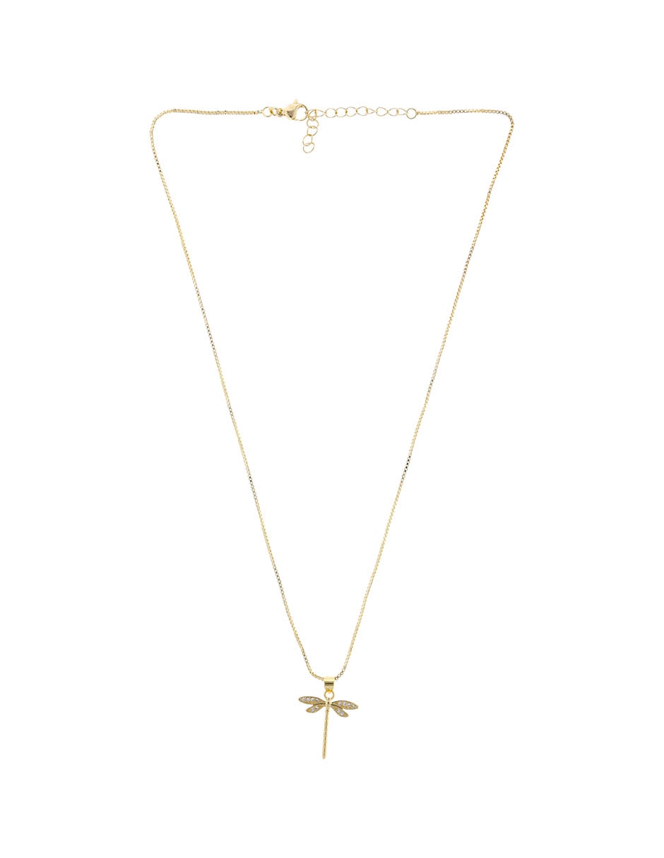 Collar con dije de libélula 18 K 2