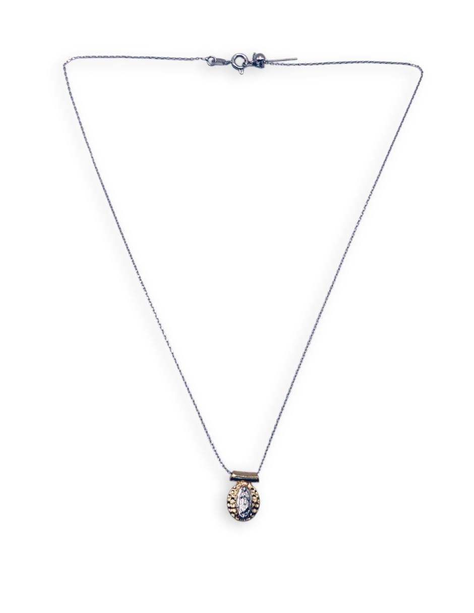 Collar Virgen de Guadalupe ovalado