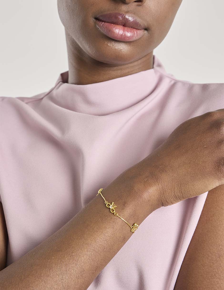 Pulsera 18 K acabado chapa de oro 3