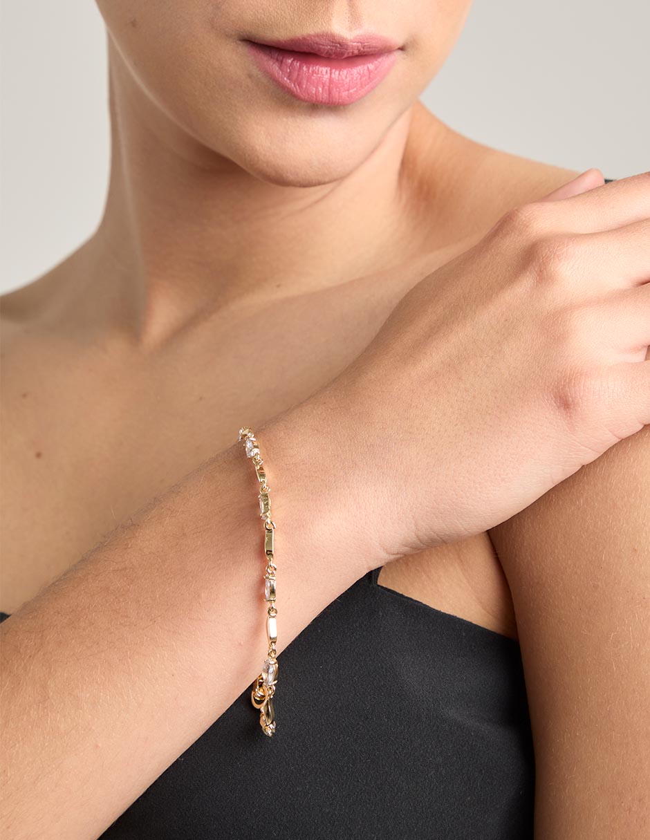 Pulsera 18 K acabado chapa de oro