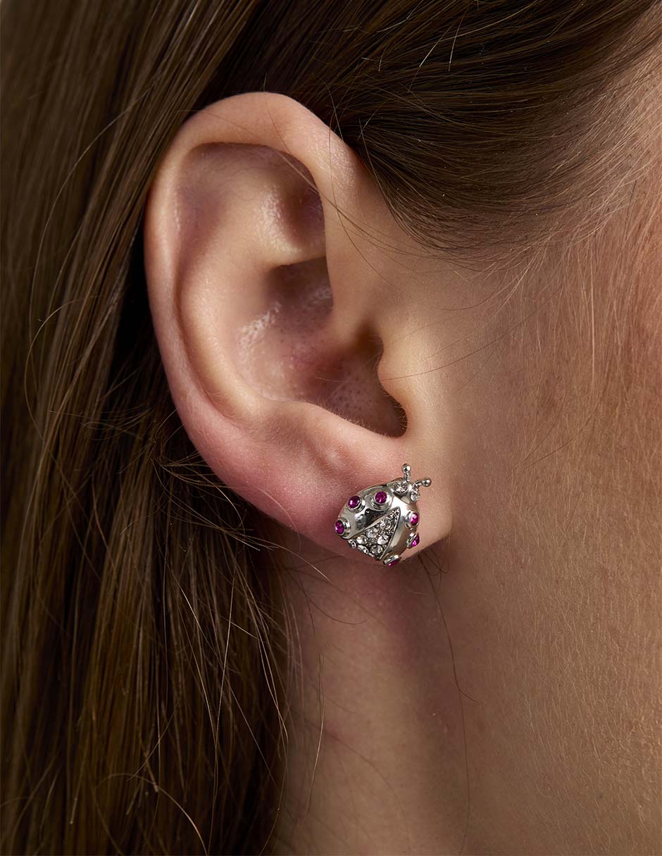 Set de aretes con acabado pavé 5