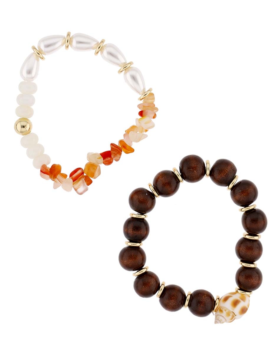 Set pulsera acabado mate