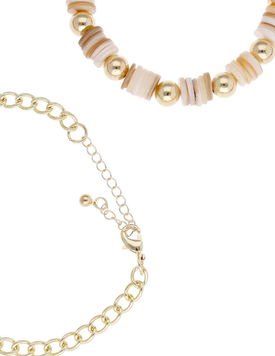 Set pulsera acabado brillante 3