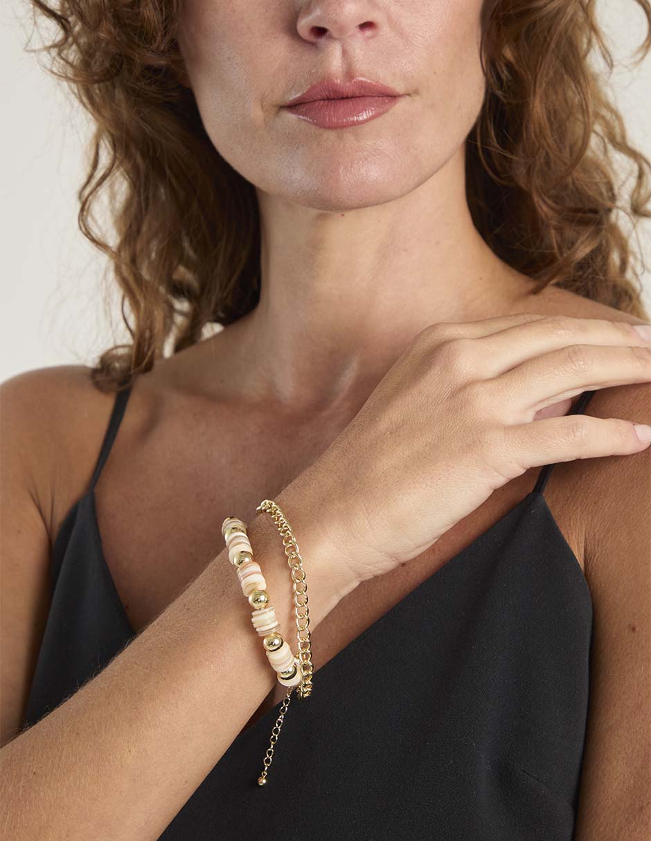 Set pulsera acabado brillante 4
