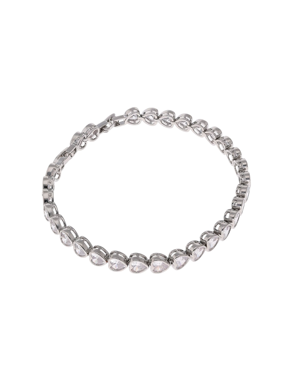 Pulsera con circonita 18 K acabado chapa de oro Pulsera con circonita 18 K acabado chapa de oro