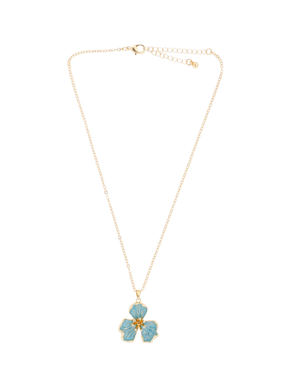 Aretes y collar de flor 2