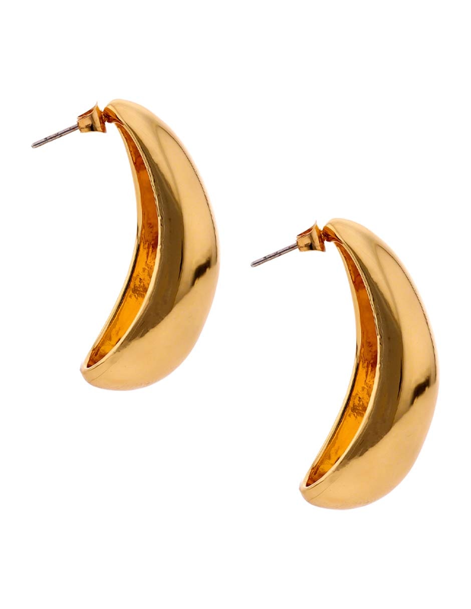 Aretes largos con acabado brillante 3