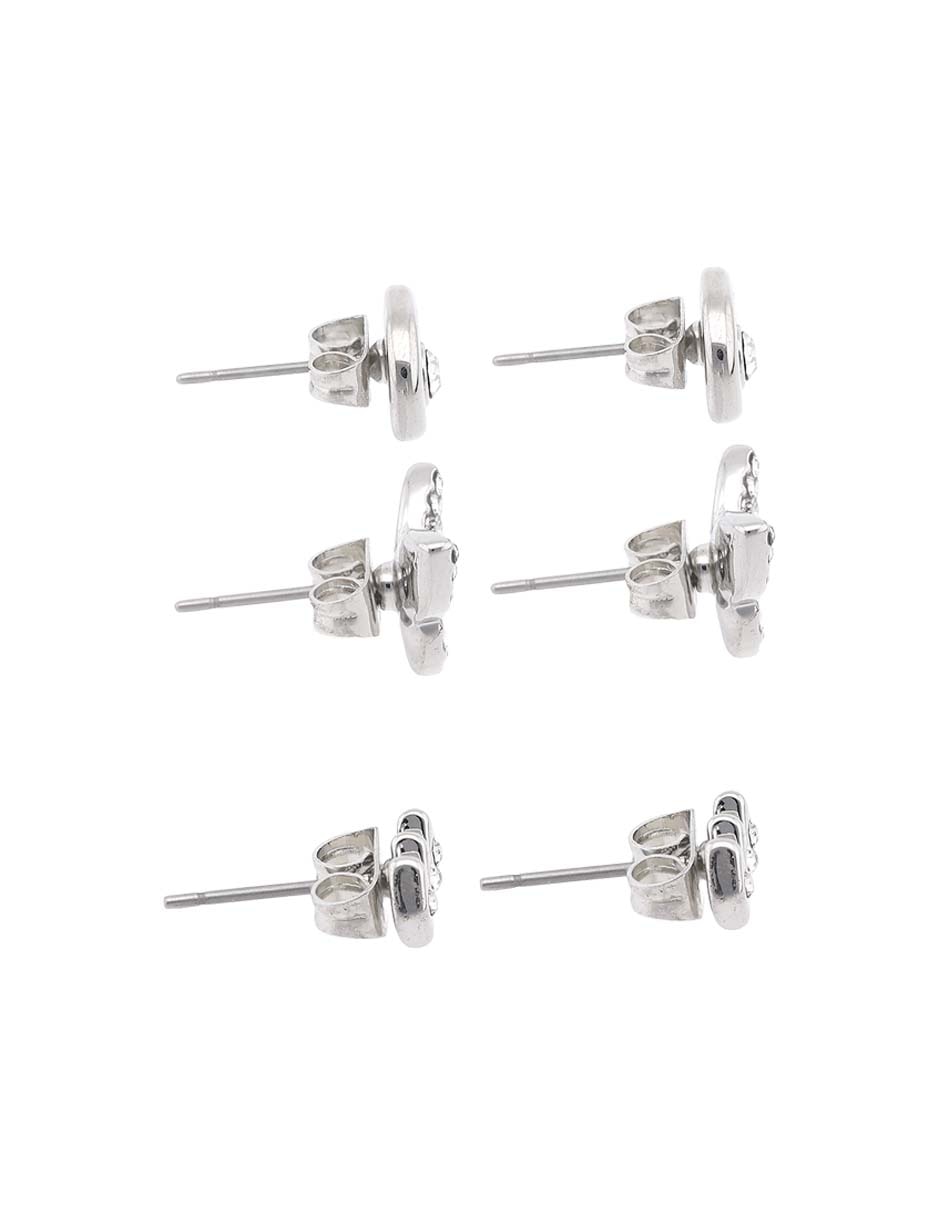 Set de aretes con acabado pavé 3