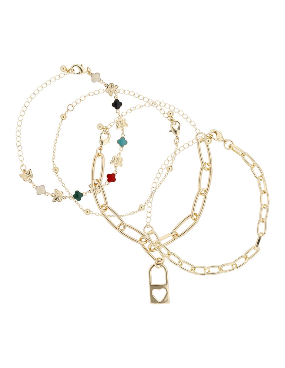 Set pulsera acabado brillante Set pulsera acabado brillante