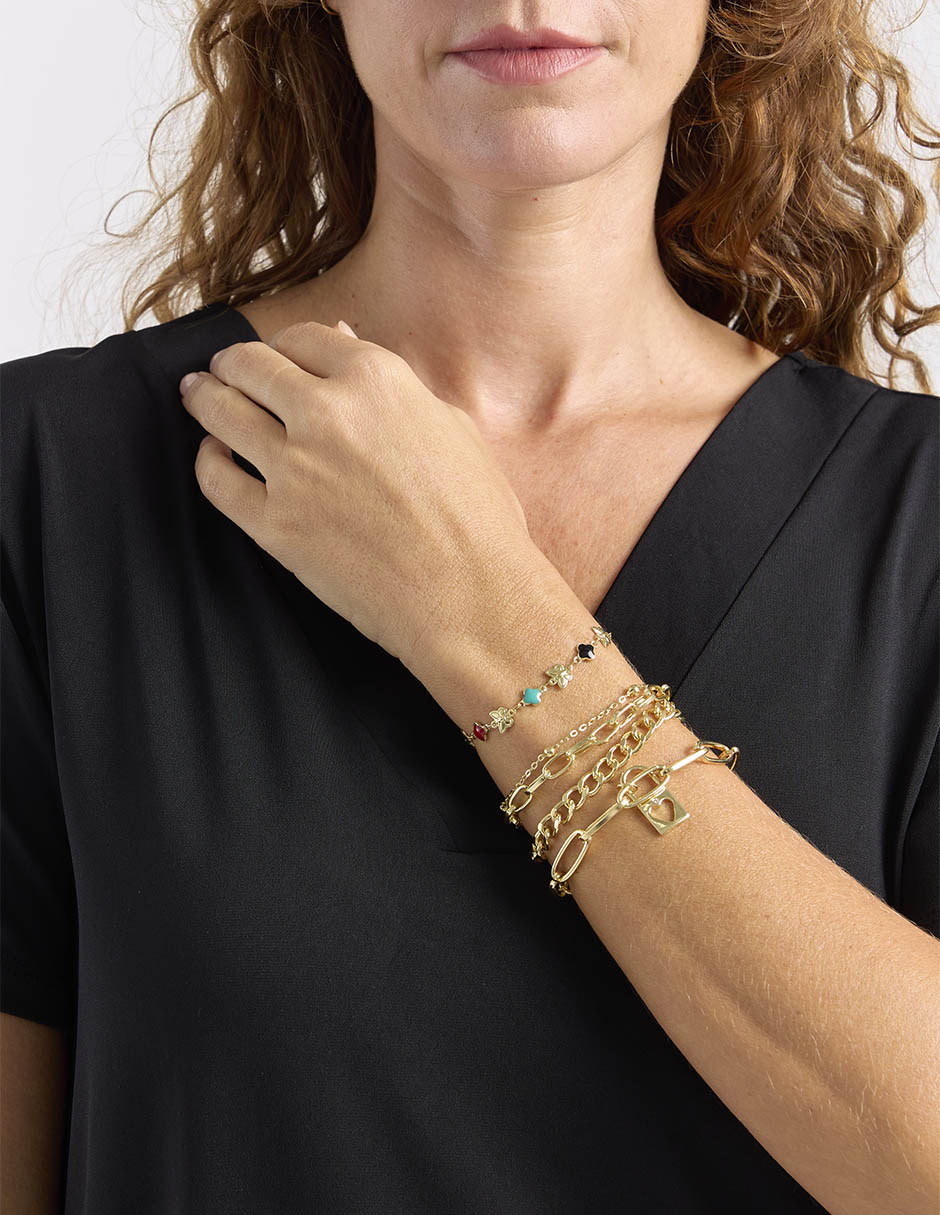 Set pulsera acabado brillante 10