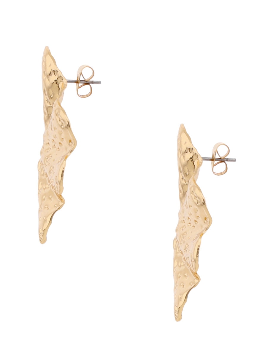 Aretes largos con acabado brillante 3