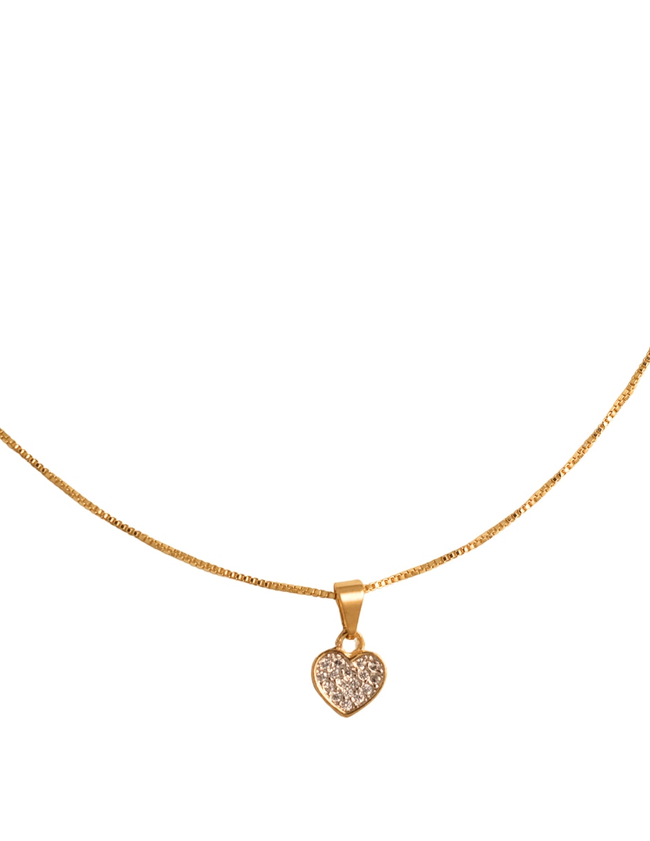 Collar con dije de corazón Collar con dije de corazón