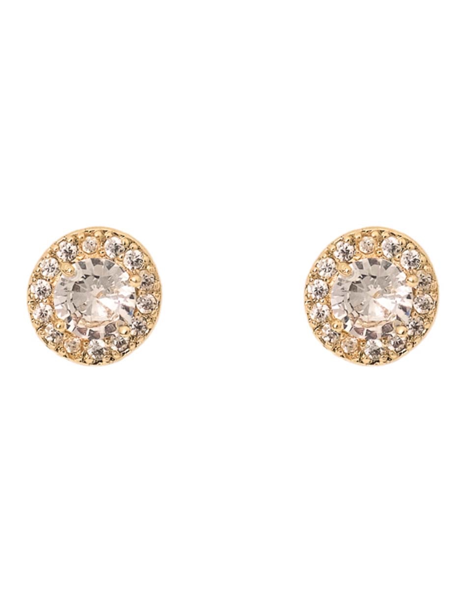 Broqueles con acabado chapa de oro 18K