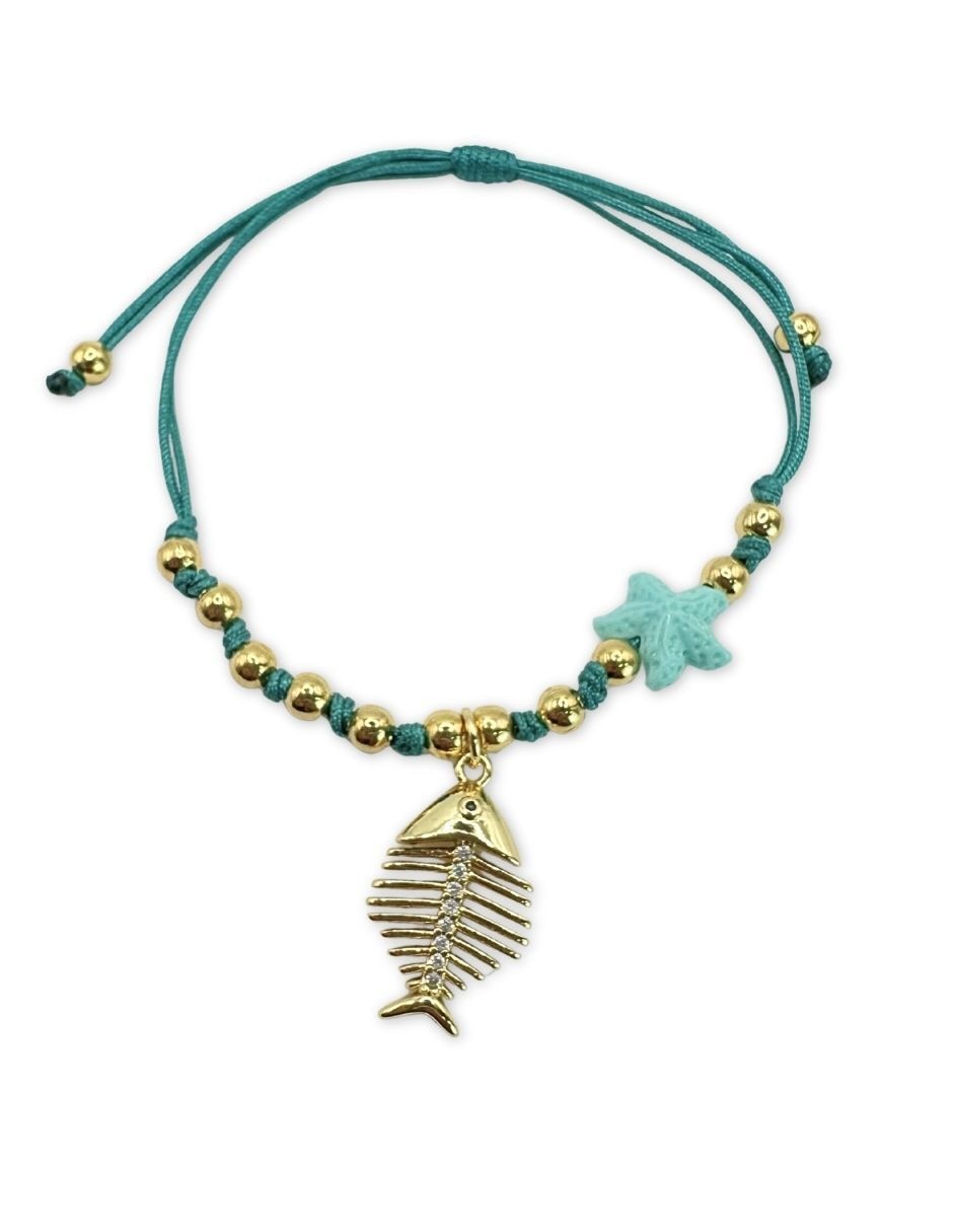 Pulsera acabado baño de oro 14 K Pulsera acabado baño de oro 14 K