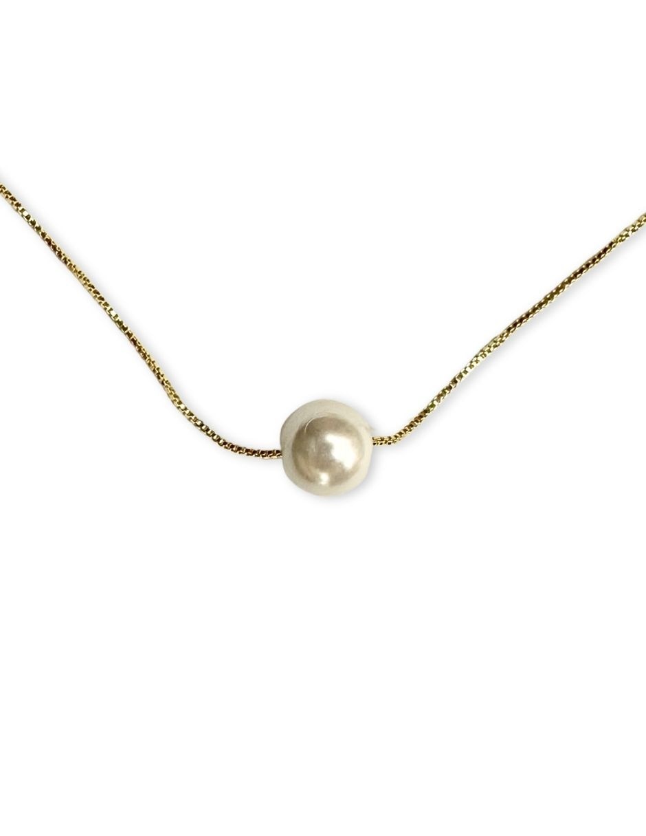 Collar con acabado baño de oro 14 K 1