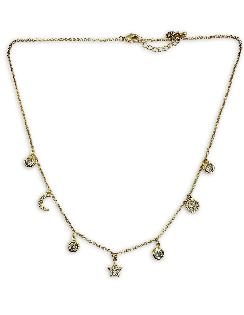 Collar con acabado baño de oro 14 K 2