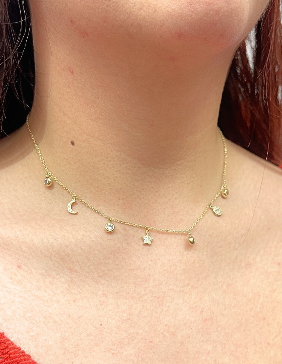Collar con acabado baño de oro 14 K 3