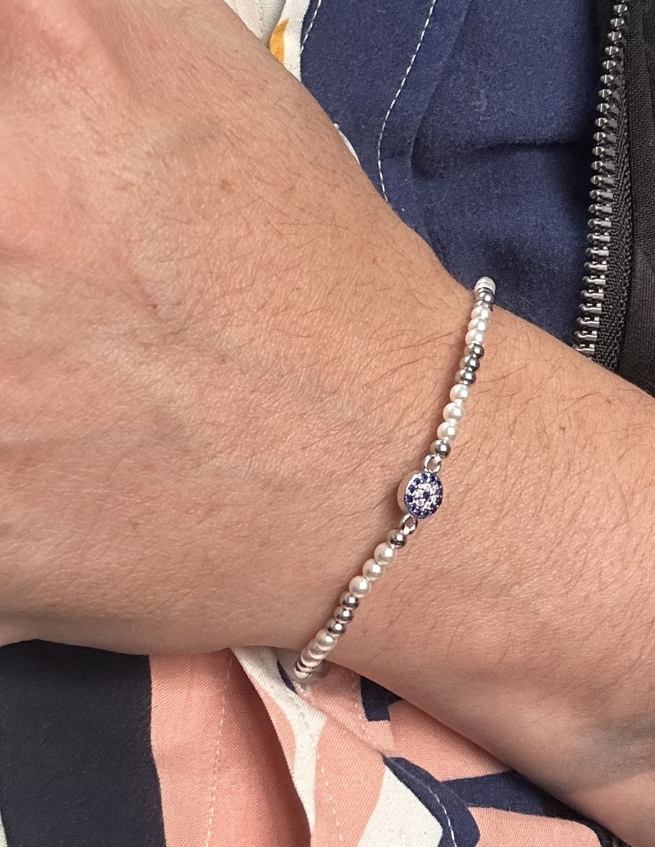 Pulsera con zirconia acabado brillante 3